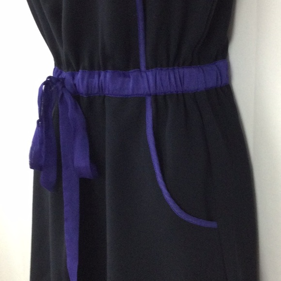 The Limited Sheer Shoulder Tie Waist Dress Sz S - Picture 4 of 11
